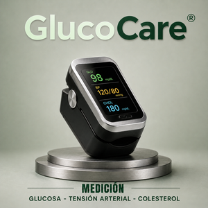 Cuidaré GlucoCare™ Monitor de Sinais Vitais 3 em 1 Sem Agulhas