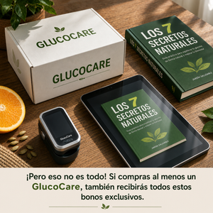 Cuidaré GlucoCare™ Monitor de Sinais Vitais 3 em 1 Sem Agulhas